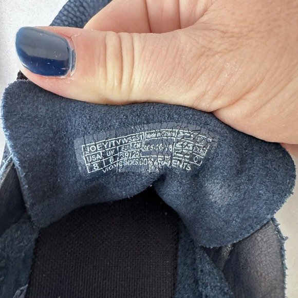 Vionic‎ Joey Navy Leather Sneakers Women's Size 8 - Picture 7 of 13